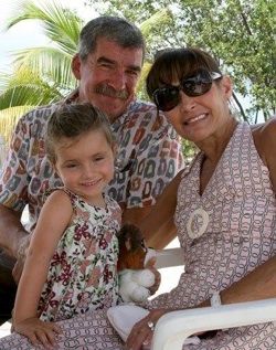 Bill Becker with wife Bernadette Becker and their granddaughter Bella.